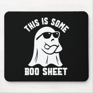 This Is Some Boo Sheet Halloween Ghost Funny Costu Mouse Pad