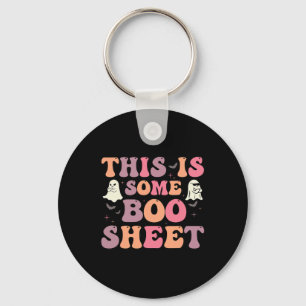 This Is Some Boo Sheet Halloween Ghost Funny For M Key Ring