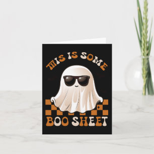 This Is Some Boo Sheet Halloween Ghost Funny Gifts Card