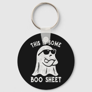 This Is Some Boo Sheet Halloween Ghost Funny Gifts Key Ring