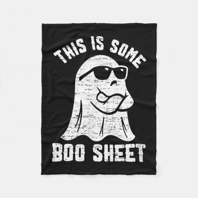 This Is Some Boo Sheet Halloween Ghost Funny Men W Fleece Blanket (Front)