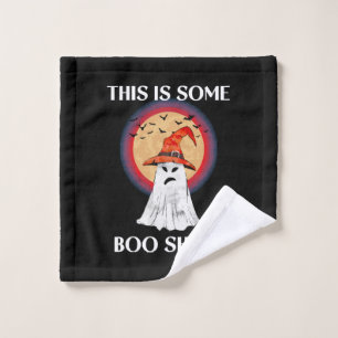 This Is Some Boo Sheet Halloween Ghost Funny Wash Cloth