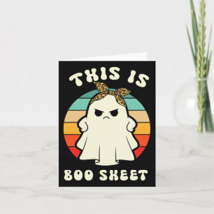 This Is Some Boo Sheet Lazy Fun Halloween Costume Card