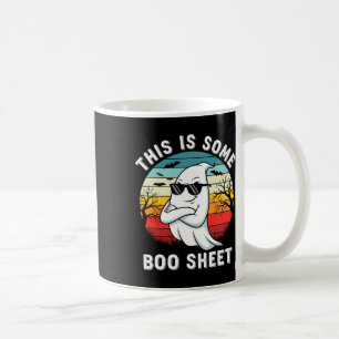 This Is Some Boo Sheet Retro Funny Halloween Ghost Coffee Mug