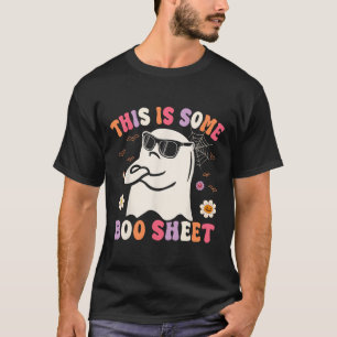 This Is Some Boo Sheet Retro Groovy Ghost Hallowee T-Shirt