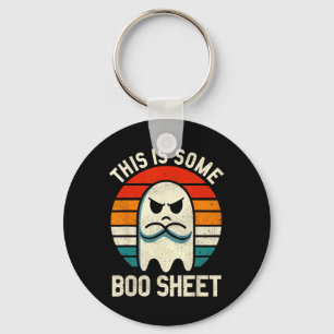 This Is Some Boo Sheet Retro Halloween Ghost For M Key Ring