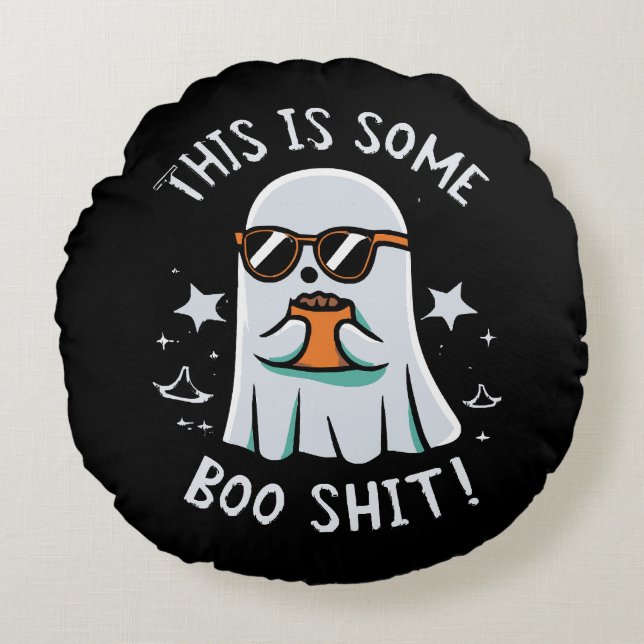 This is Some Boo Sheet Round Cushion (Front)