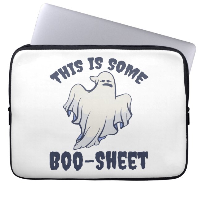 This is some Boo Sheet Sassy Ghost  Laptop Sleeve (Front)
