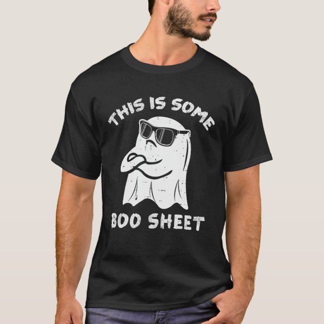 This Is Some Boo Sheet Spooky Funny Scary Horror H T-Shirt (Front)