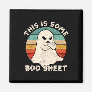 This Is Some Boo Sheet Spooky Vintage Scary Horror Magnet