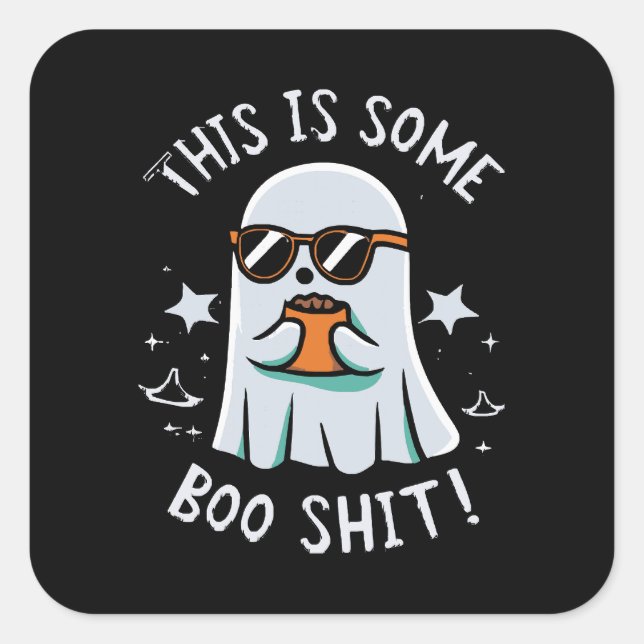 This is Some Boo Sheet Square Sticker (Front)