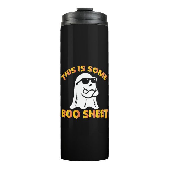This is some boo sheet thermal tumbler (Front)