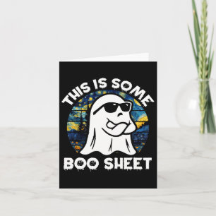 This Is Some Boosheet Retro Van Gogh Halloween Cos Card