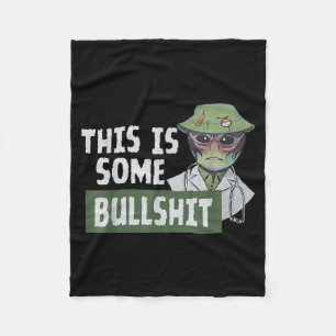 This Is Some Bull - Alien Nurse Fleece Blanket