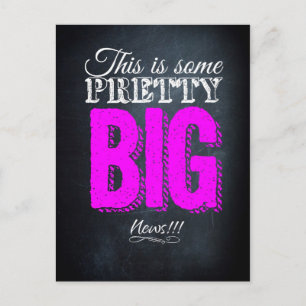 This is some pretty big news postcard