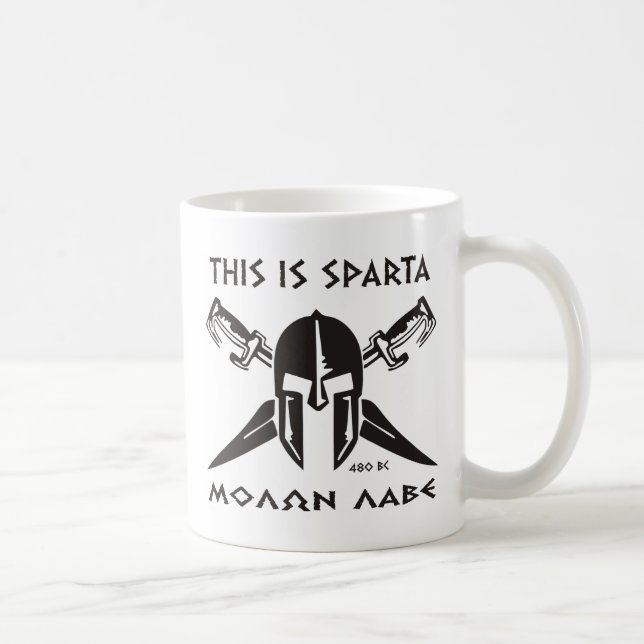 This is Sparta - Molon lave (black) Coffee Mug (Right)