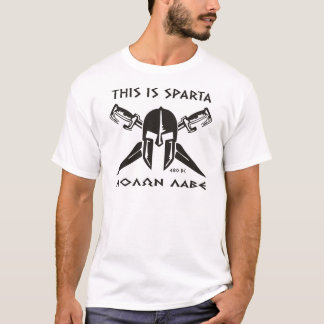 This is Sparta - Molon lave (black) T-Shirt