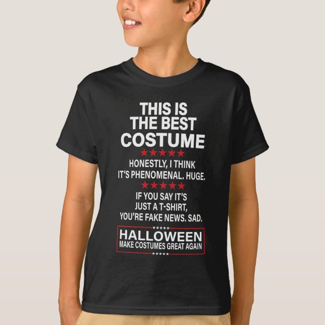 This Is The Best Costume Funny Trump Political T-Shirt (Front)