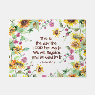 This is the Day the Lord has Made Psalm 118:24 Doormat