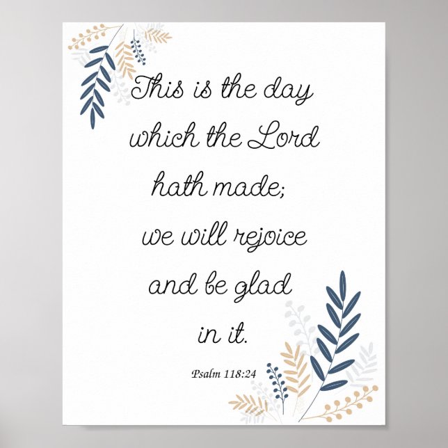 This is the day which the Lord hath made Poster (Front)