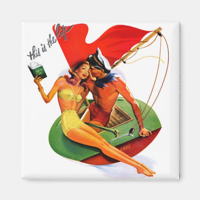 This is the Life Swimsuit Magnet (Front)