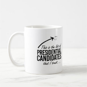 This is the list of candidates I trust - -  Coffee Mug