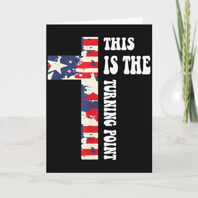 This Is The Turning Point Christian Design  Card (Front)