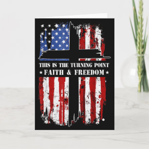 This Is The Turning Point Patriotic Christian Fait Card