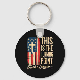 This-is-the-turning-point-patriotic-faith-usa key ring