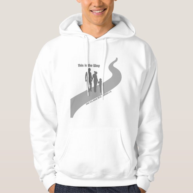 This is the way hoodie - family in grey (Front)