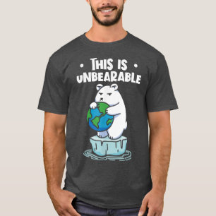 This Is Unbearable Polar Bear Climate Change 1948  T-Shirt