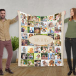 This is Us Cream Rust 40 Picture Photo Collage Fleece Blanket<br><div class="desc">Photo template blanket which you can customise with up to 40 different photos. The wording is lettered in skinny font typography and reads "This Is Us", which you are welcome to edit if you wish. The photo template is ready for you to add your pictures working left to right in...</div>