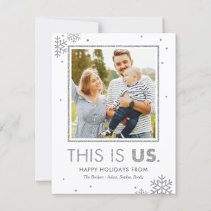 This Is Us Holiday Photo Card Silver