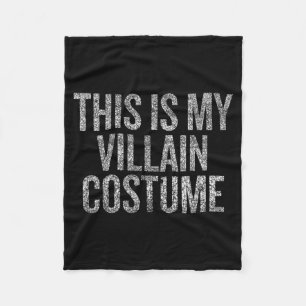 This Is Villain Costume Funny Halloween Party Fleece Blanket