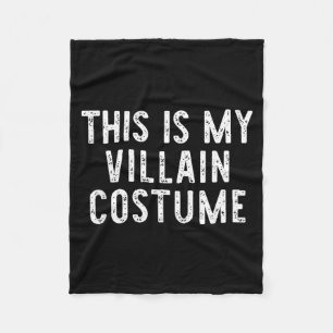 This Is Villain Costume Halloween Funny Simple Fleece Blanket