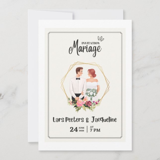 This is wedding invitation  (Front)