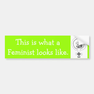 This is What a Feminist Looks like Bumper Sticker