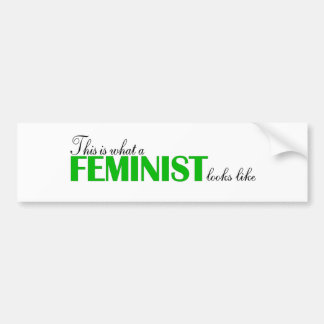 This Is What A Feminist Looks Like Bumper Sticker