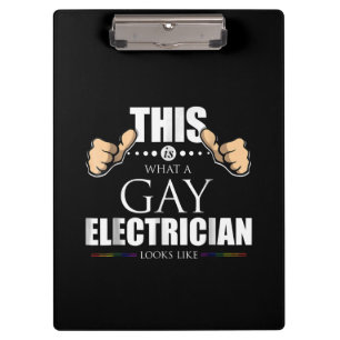 This Is What A Gay Electrician Looks Like LGBT Clipboard