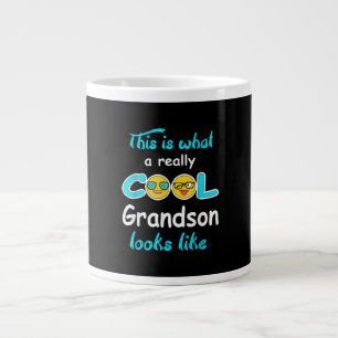 This Is What A Really Cool Grandson Looks Like Large Coffee Mug