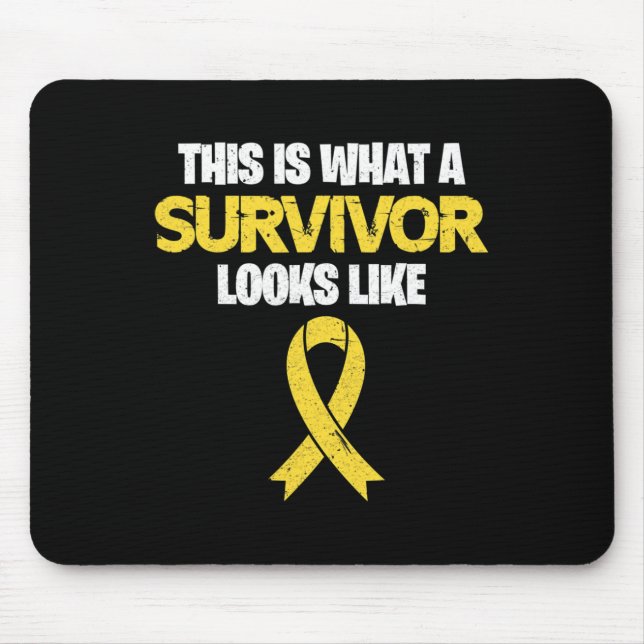 This Is What A Survivor Looks Like Childhood Cance Mouse Pad (Front)