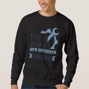 This Is What A Web Designer Looks Like Css Program Sweatshirt