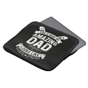 This Is What An Amazing Dad Looks Like Laptop Sleeve