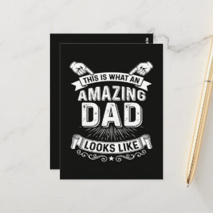 This Is What An Amazing Dad Looks Like Postcard