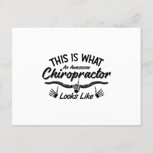 This Is What An Awesome Chiropractor Chiro Spine Postcard