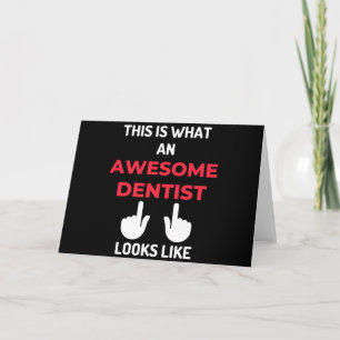 This Is What An Awesome Dentist Looks Like Holiday Card