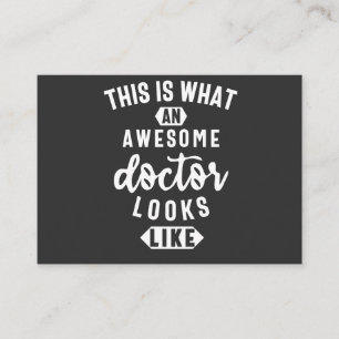 This Is What An Awesome Doctor Looks Like Business Card