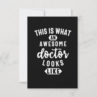 This Is What An Awesome Doctor Looks Like Card