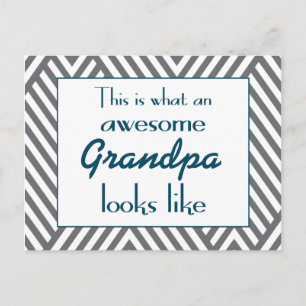 This Is What An Awesome Grandpa Looks Like Postcard