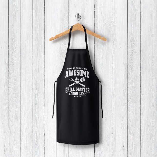 This is What an Awesome Grill Master Looks Like Apron (Creator Uploaded)